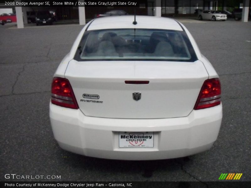 Stone White / Dark Slate Gray/Light Slate Gray 2008 Dodge Avenger SE