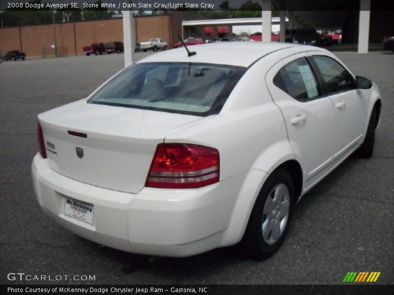 Stone White / Dark Slate Gray/Light Slate Gray 2008 Dodge Avenger SE