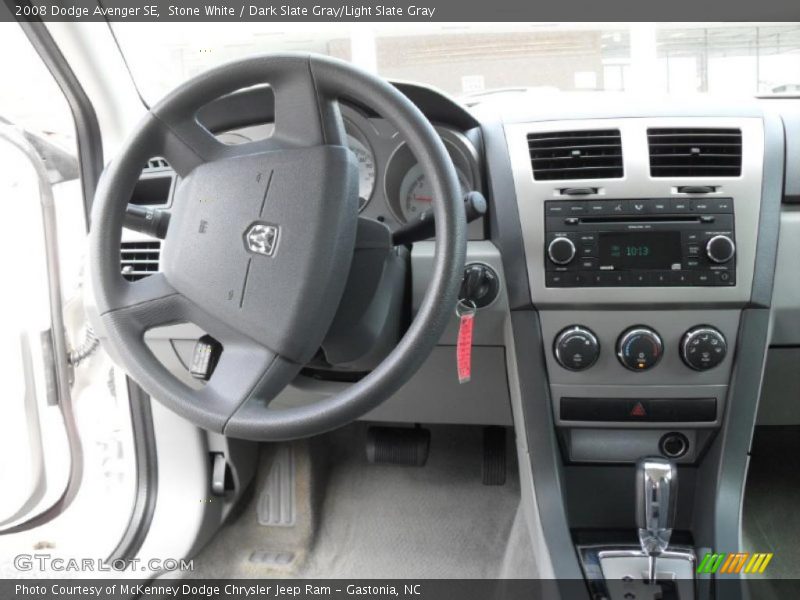 Stone White / Dark Slate Gray/Light Slate Gray 2008 Dodge Avenger SE