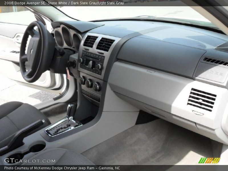 Stone White / Dark Slate Gray/Light Slate Gray 2008 Dodge Avenger SE
