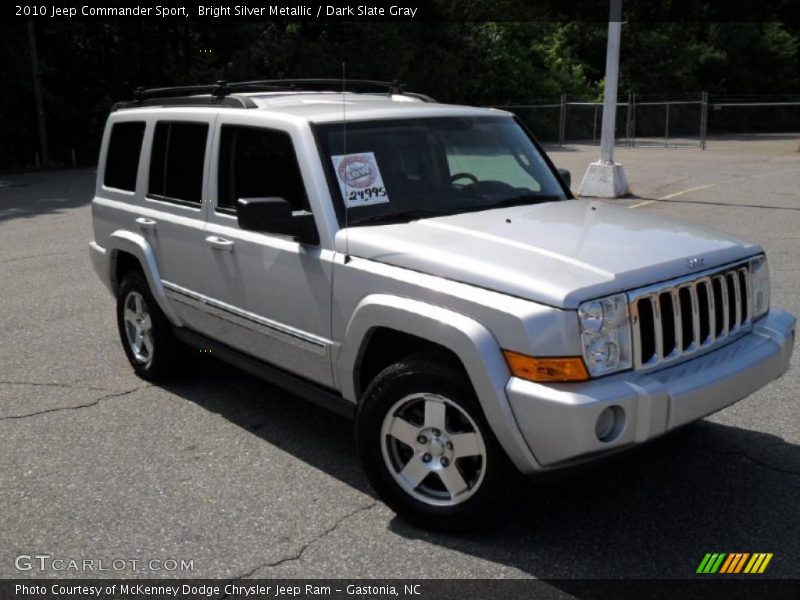 Bright Silver Metallic / Dark Slate Gray 2010 Jeep Commander Sport