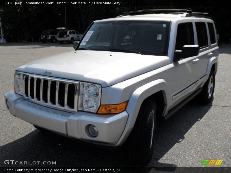 Bright Silver Metallic / Dark Slate Gray 2010 Jeep Commander Sport