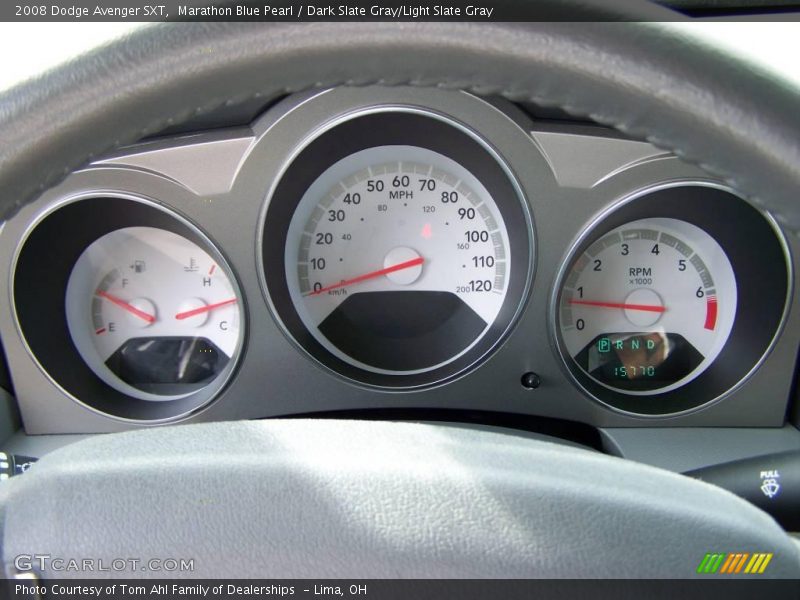 Marathon Blue Pearl / Dark Slate Gray/Light Slate Gray 2008 Dodge Avenger SXT