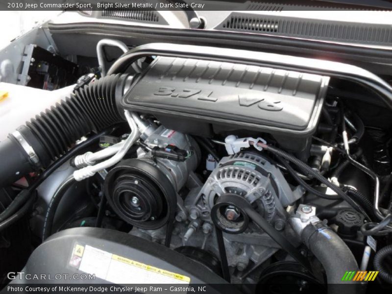 Bright Silver Metallic / Dark Slate Gray 2010 Jeep Commander Sport