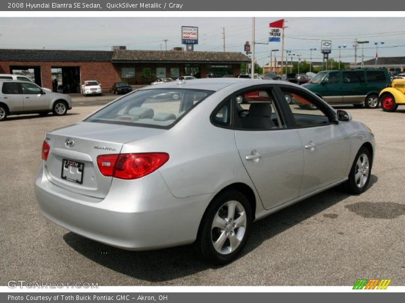QuickSilver Metallic / Gray 2008 Hyundai Elantra SE Sedan