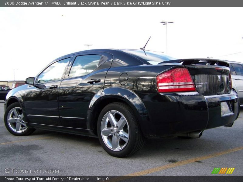 Brilliant Black Crystal Pearl / Dark Slate Gray/Light Slate Gray 2008 Dodge Avenger R/T AWD