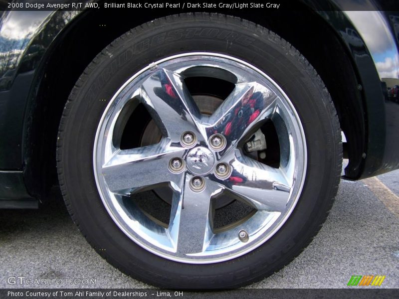 Brilliant Black Crystal Pearl / Dark Slate Gray/Light Slate Gray 2008 Dodge Avenger R/T AWD