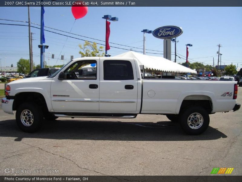 Summit White / Tan 2007 GMC Sierra 2500HD Classic SLE Crew Cab 4x4