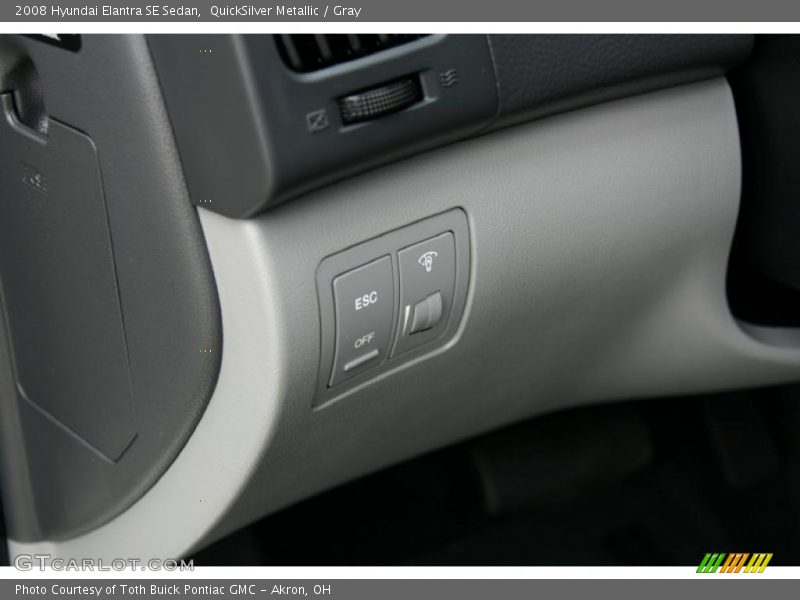 QuickSilver Metallic / Gray 2008 Hyundai Elantra SE Sedan