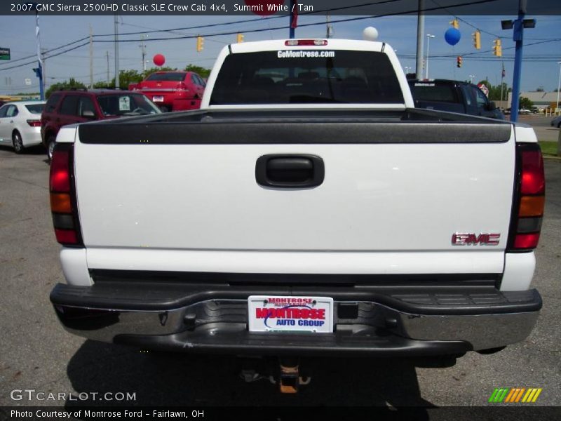 Summit White / Tan 2007 GMC Sierra 2500HD Classic SLE Crew Cab 4x4