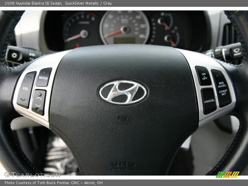 QuickSilver Metallic / Gray 2008 Hyundai Elantra SE Sedan