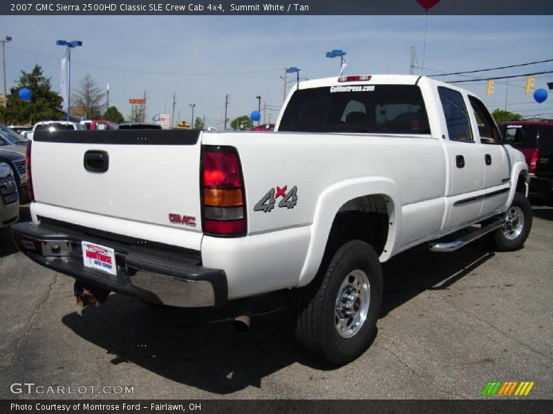 Summit White / Tan 2007 GMC Sierra 2500HD Classic SLE Crew Cab 4x4