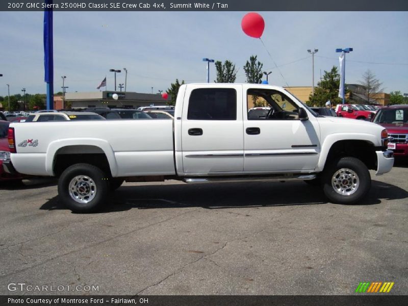 Summit White / Tan 2007 GMC Sierra 2500HD Classic SLE Crew Cab 4x4
