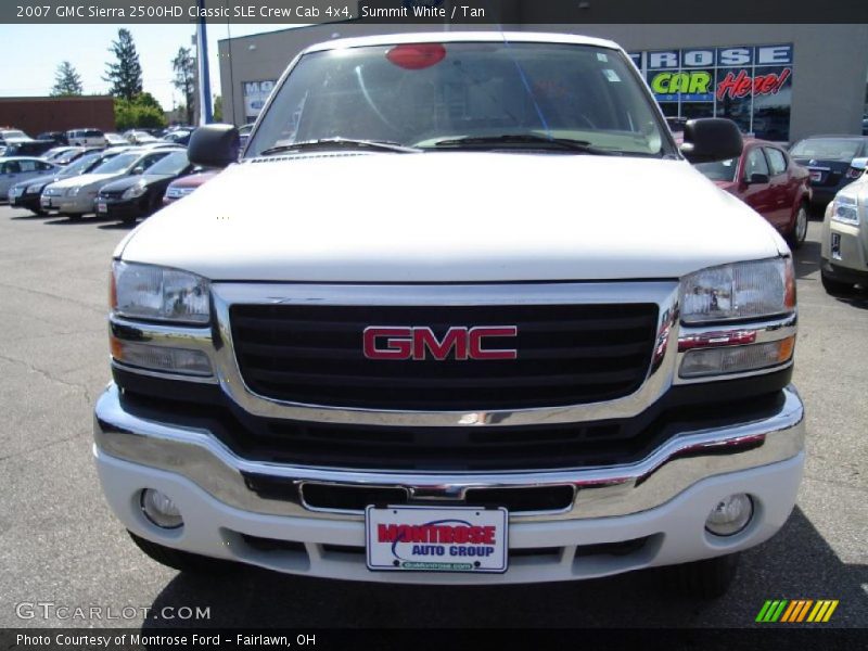 Summit White / Tan 2007 GMC Sierra 2500HD Classic SLE Crew Cab 4x4