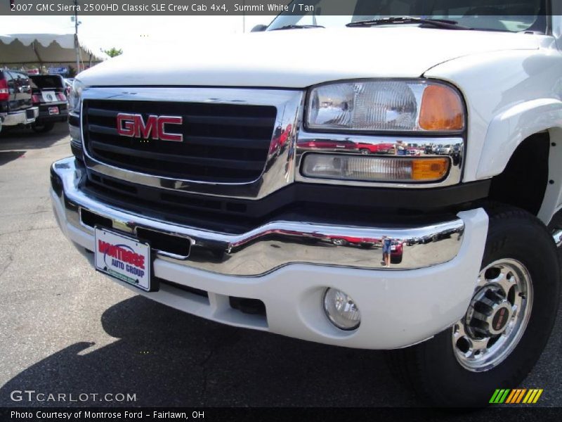 Summit White / Tan 2007 GMC Sierra 2500HD Classic SLE Crew Cab 4x4