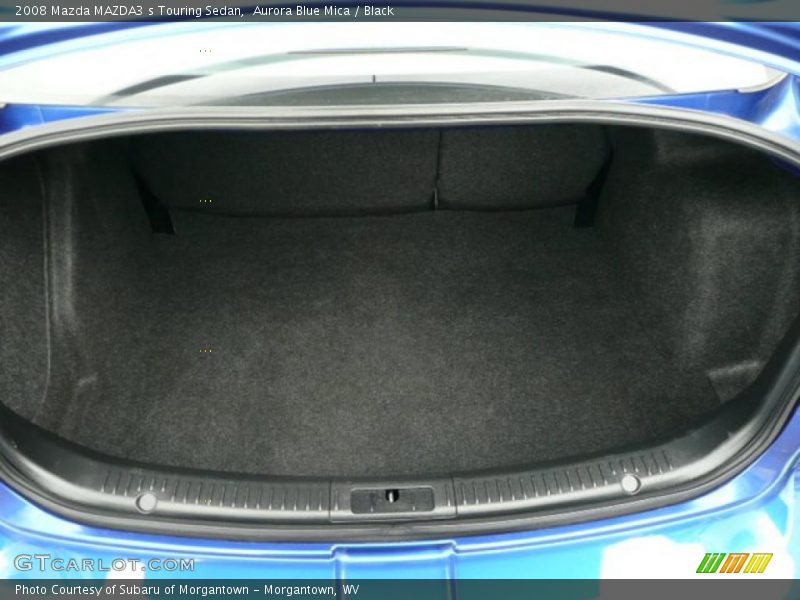 Aurora Blue Mica / Black 2008 Mazda MAZDA3 s Touring Sedan