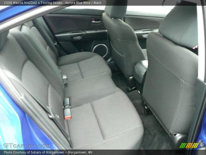 Aurora Blue Mica / Black 2008 Mazda MAZDA3 s Touring Sedan