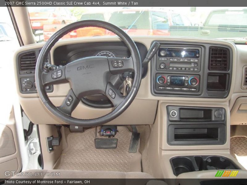 Summit White / Tan 2007 GMC Sierra 2500HD Classic SLE Crew Cab 4x4