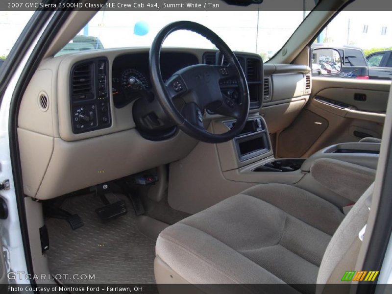 Summit White / Tan 2007 GMC Sierra 2500HD Classic SLE Crew Cab 4x4