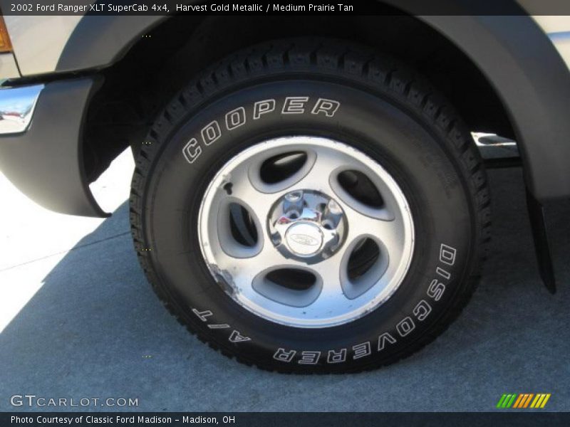 Harvest Gold Metallic / Medium Prairie Tan 2002 Ford Ranger XLT SuperCab 4x4