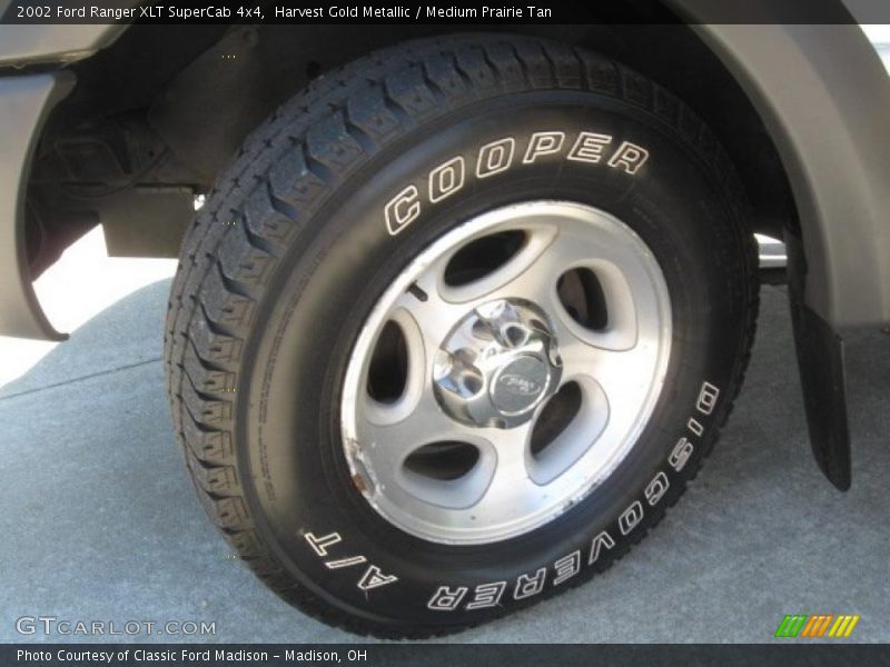 Harvest Gold Metallic / Medium Prairie Tan 2002 Ford Ranger XLT SuperCab 4x4