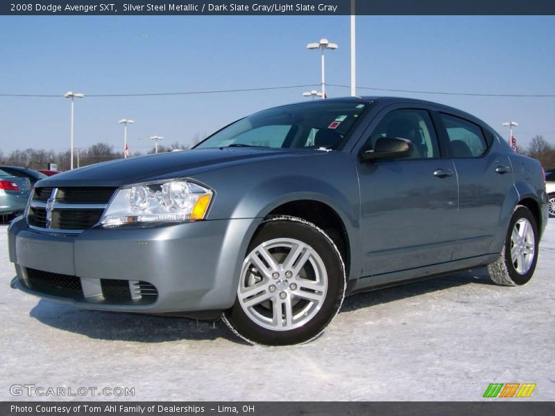 Silver Steel Metallic / Dark Slate Gray/Light Slate Gray 2008 Dodge Avenger SXT