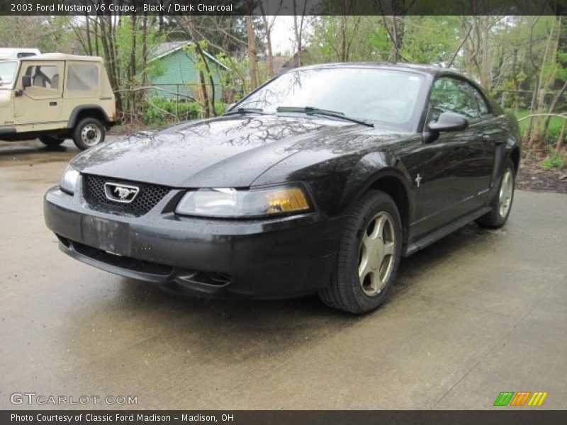 Black / Dark Charcoal 2003 Ford Mustang V6 Coupe