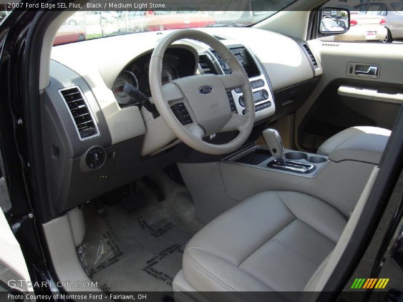 Black / Medium Light Stone 2007 Ford Edge SEL Plus