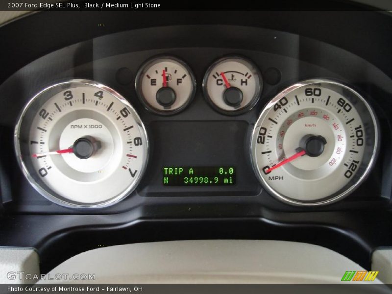 Black / Medium Light Stone 2007 Ford Edge SEL Plus
