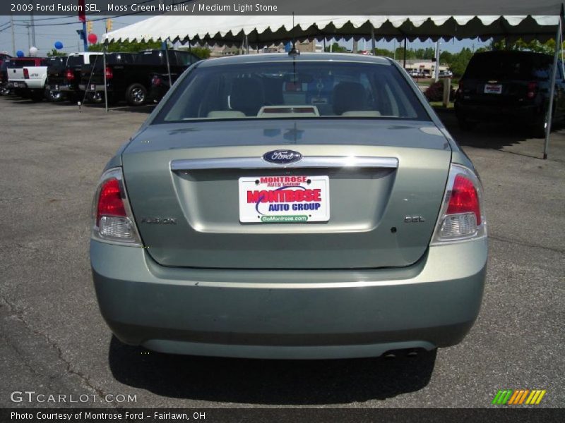 Moss Green Metallic / Medium Light Stone 2009 Ford Fusion SEL
