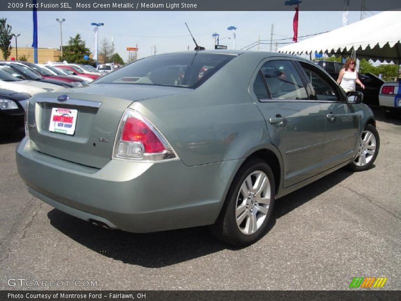 Moss Green Metallic / Medium Light Stone 2009 Ford Fusion SEL