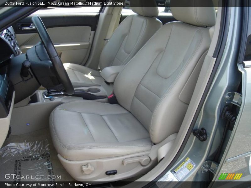 Moss Green Metallic / Medium Light Stone 2009 Ford Fusion SEL