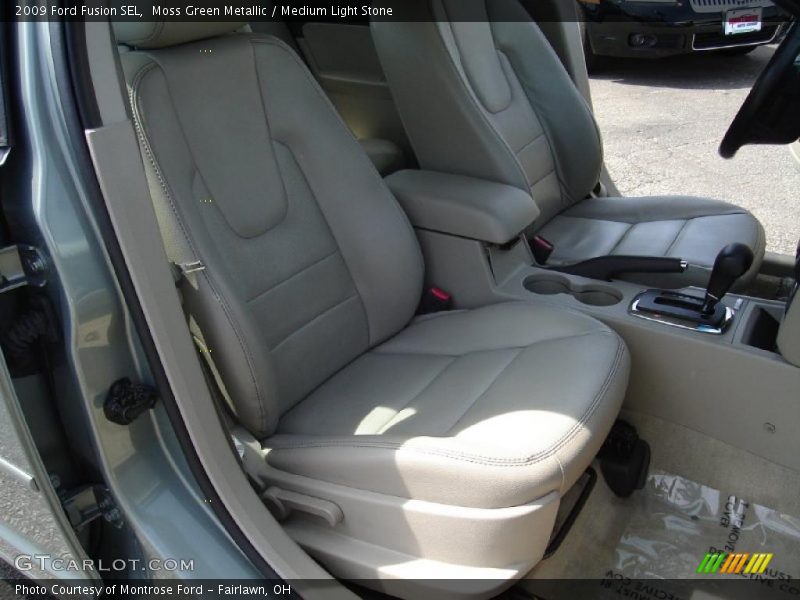 Moss Green Metallic / Medium Light Stone 2009 Ford Fusion SEL