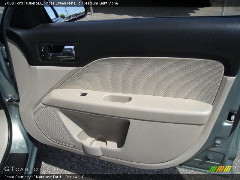 Moss Green Metallic / Medium Light Stone 2009 Ford Fusion SEL