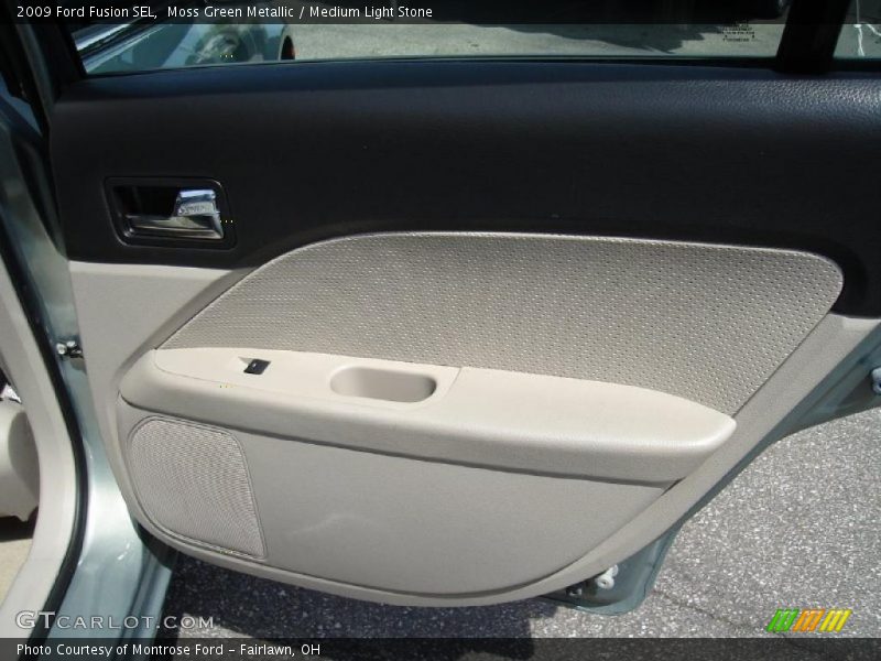 Moss Green Metallic / Medium Light Stone 2009 Ford Fusion SEL