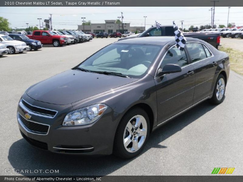 Taupe Gray Metallic / Titanium 2010 Chevrolet Malibu LT Sedan