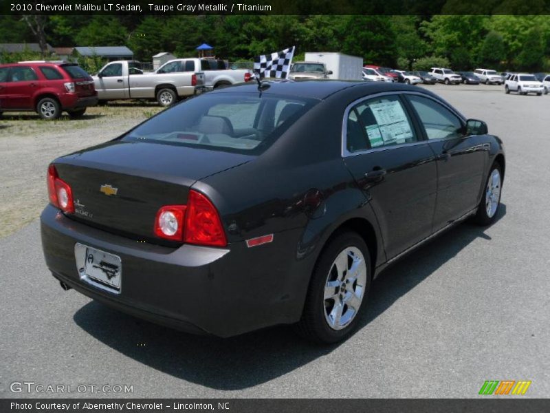 Taupe Gray Metallic / Titanium 2010 Chevrolet Malibu LT Sedan