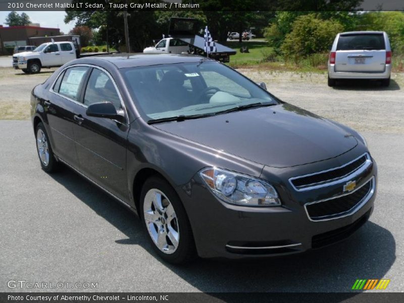 Taupe Gray Metallic / Titanium 2010 Chevrolet Malibu LT Sedan