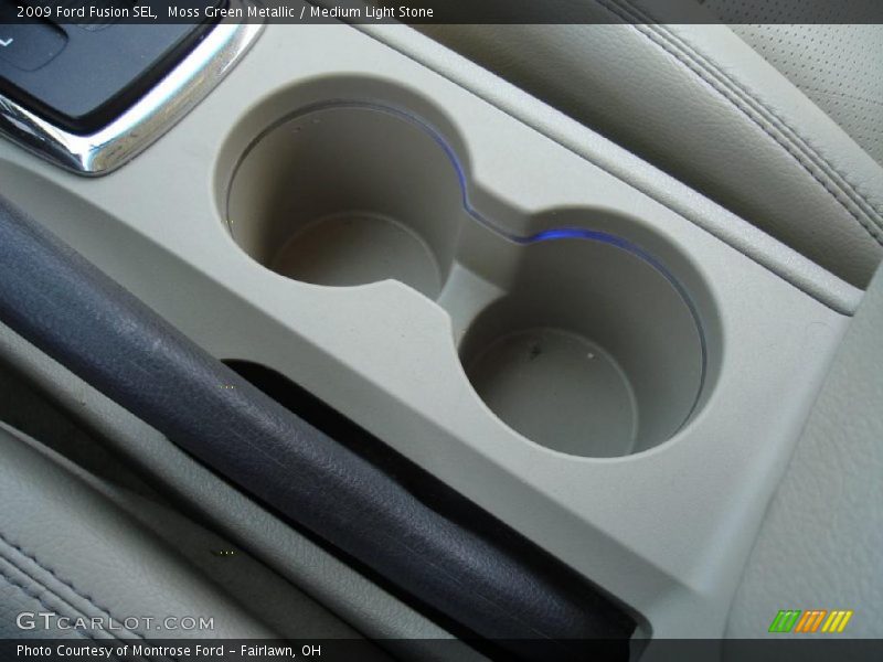 Moss Green Metallic / Medium Light Stone 2009 Ford Fusion SEL