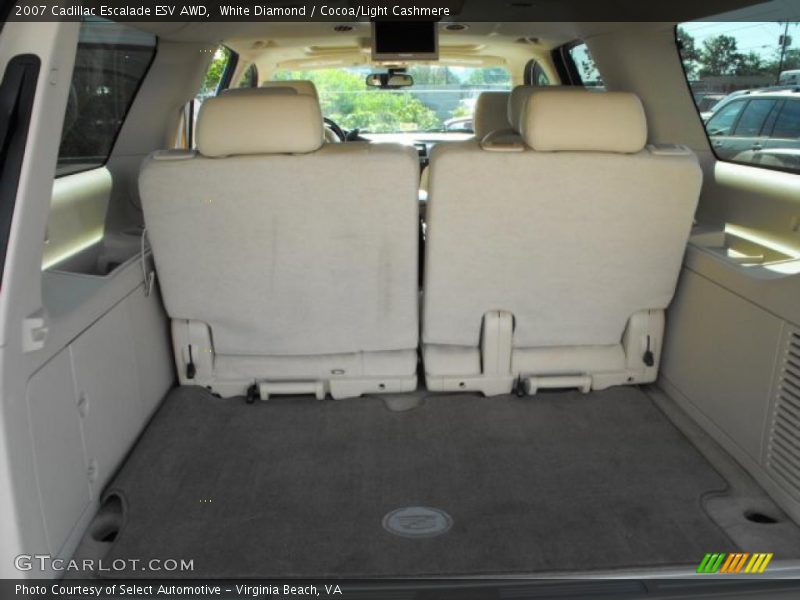 White Diamond / Cocoa/Light Cashmere 2007 Cadillac Escalade ESV AWD