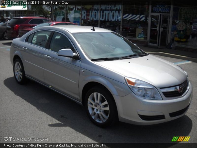 Silver Pearl / Gray 2008 Saturn Aura XE 3.5