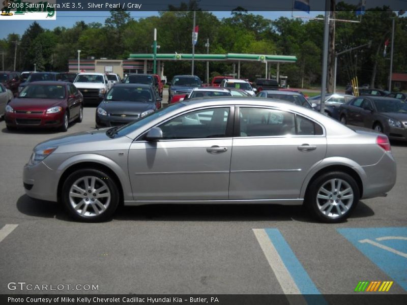 Silver Pearl / Gray 2008 Saturn Aura XE 3.5