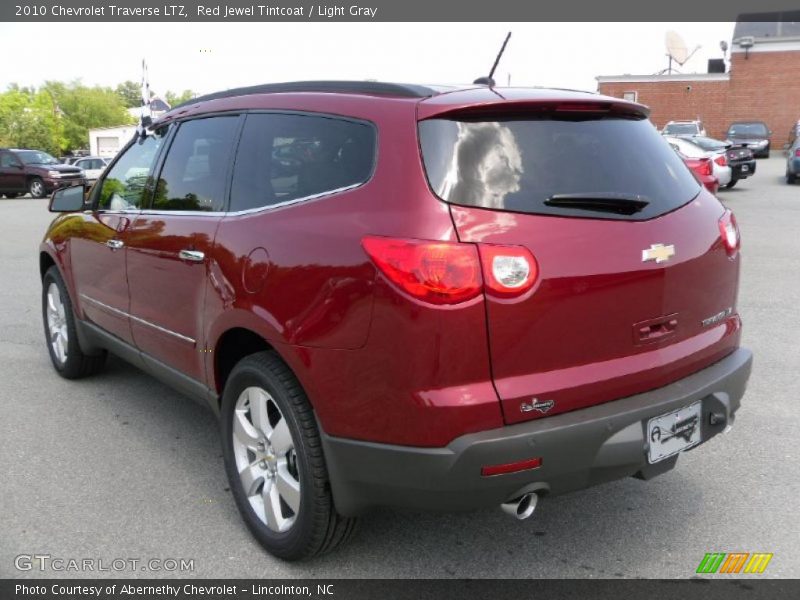Red Jewel Tintcoat / Light Gray 2010 Chevrolet Traverse LTZ
