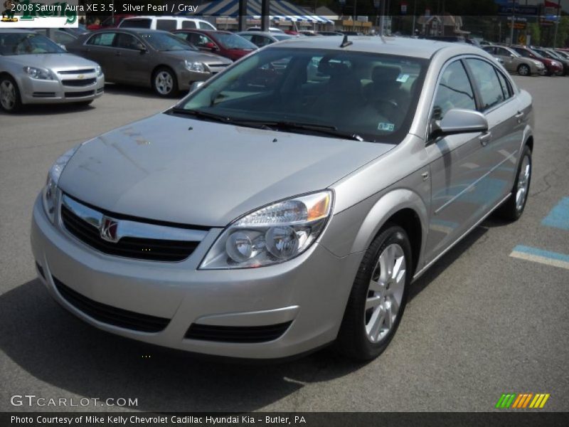 Silver Pearl / Gray 2008 Saturn Aura XE 3.5