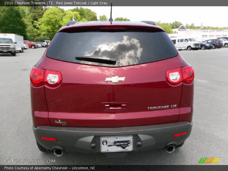 Red Jewel Tintcoat / Light Gray 2010 Chevrolet Traverse LTZ