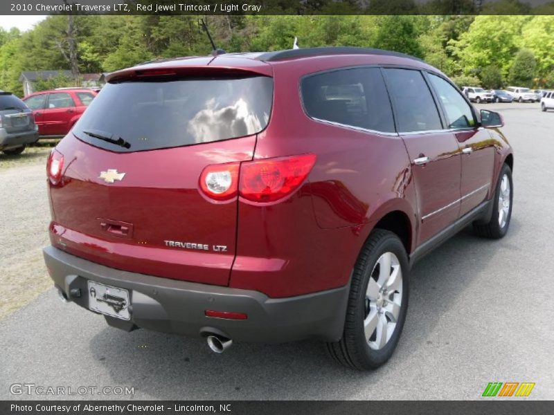 Red Jewel Tintcoat / Light Gray 2010 Chevrolet Traverse LTZ