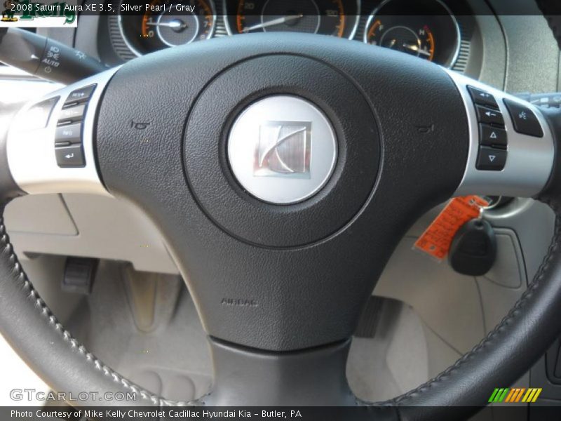 Silver Pearl / Gray 2008 Saturn Aura XE 3.5