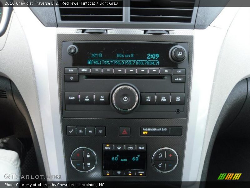 Red Jewel Tintcoat / Light Gray 2010 Chevrolet Traverse LTZ