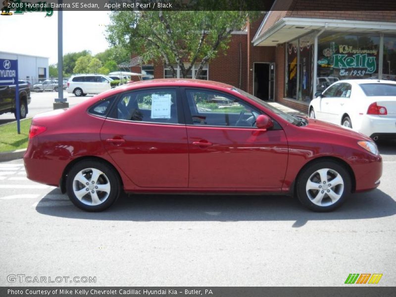 Apple Red Pearl / Black 2008 Hyundai Elantra SE Sedan