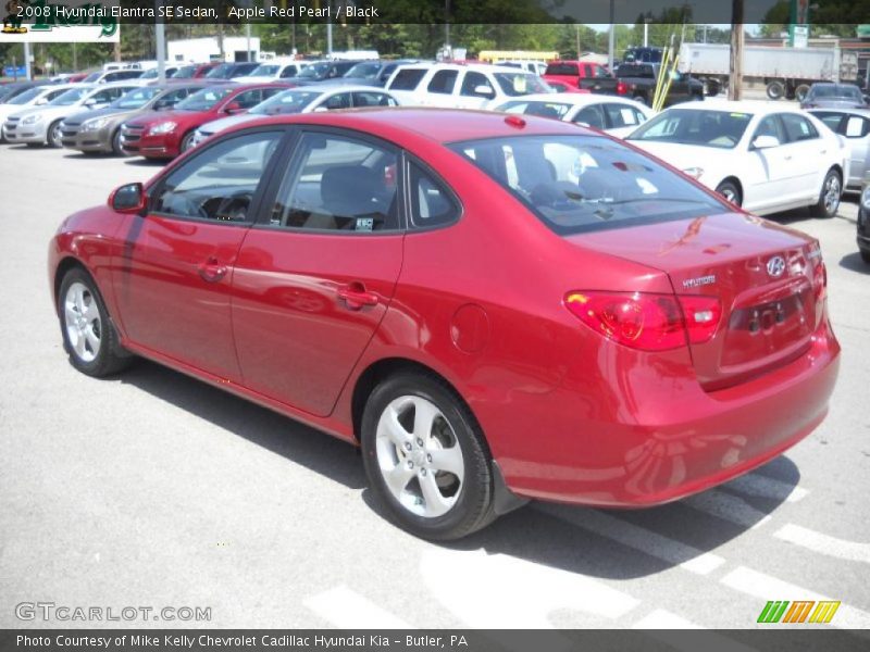 Apple Red Pearl / Black 2008 Hyundai Elantra SE Sedan